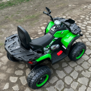 Sõidukiga elektriline ATV lastele Super Off road, 4x4, 140W 12V, RC, muusikapleier, roheline