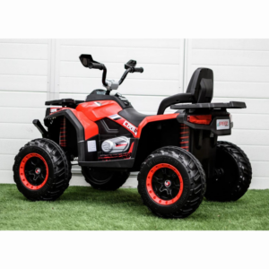 SuperOffroad Ride-On elektriline ATV lastele – esmaklassiline 12V 4x4 punane kaugjuhtimispuldiga ATV