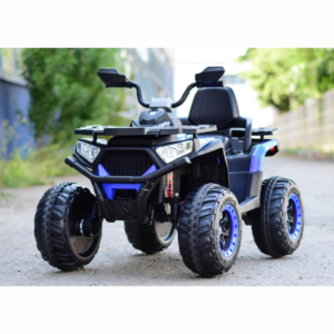 SuperOffroad Ride-On elektriline ATV lastele – esmaklassiline 12V 4x4 sinine ATV kaugjuhtimispuldiga